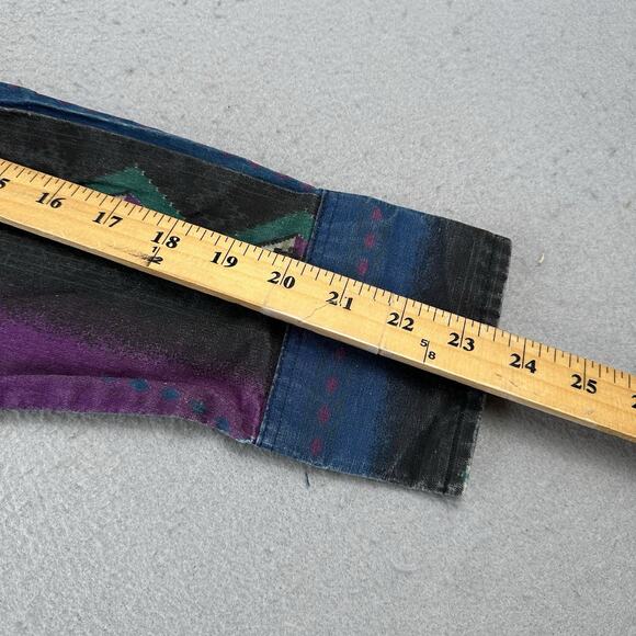 Vintage Wrangler Shirt Men’s Large Aztec Western Snap Brushpopper Rodeo Cowboy - Picture 16 of 16